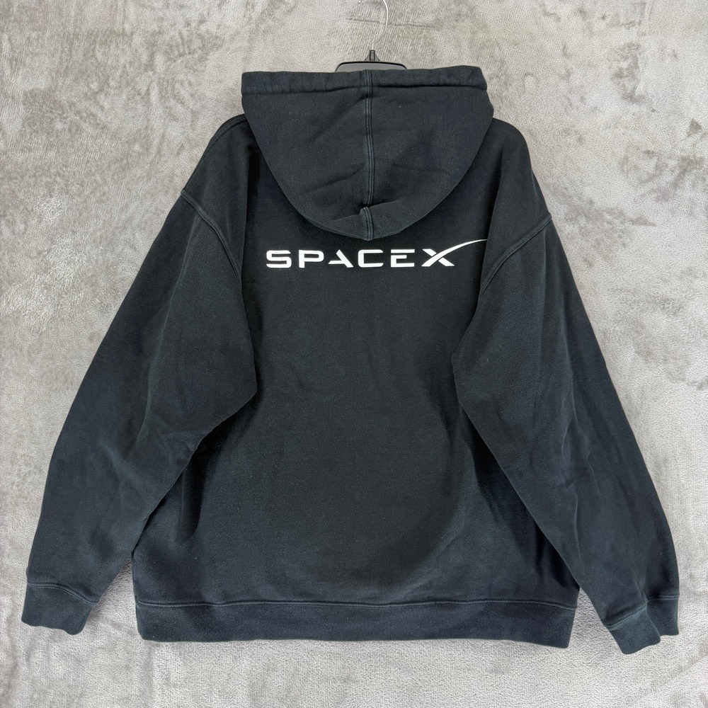 SpaceX Occupy Mars Hoodie Men XL Black Graphic Pullover Logo Sweatshirt RN112108 - Picture 9 of 11